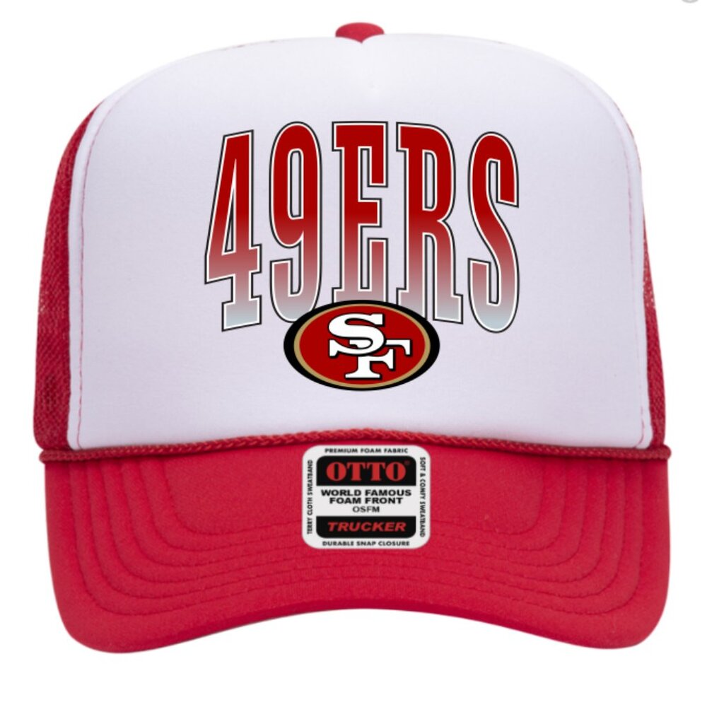 NEW - 2 Pack San Francisco 49ers Hat - High Profile Trucker Hat